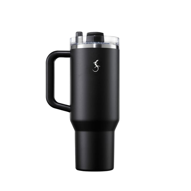 Lurch Big Cup Thermobecher, Edelstahl, 1,2 L, Schwarz