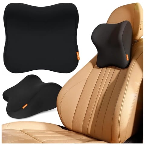 Dr.medic Neckrest™ Auto-kopf- Und Nackenkissen Ergonomisches Sitzkissen Für Kopfstütze, Auto-bürostuhl, Fahrer, Beifahrer