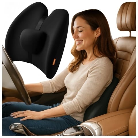 Auto-massagekissen Für Den Lendenbereich – Ergonomische Rücken- Und Lendenwirbelstütze, Elektrisches Massagegerät Mit Vibrationsfunktion Und Höhenverstellung Für Fahrer Und Beifahrer – Dr.medic Relaxl