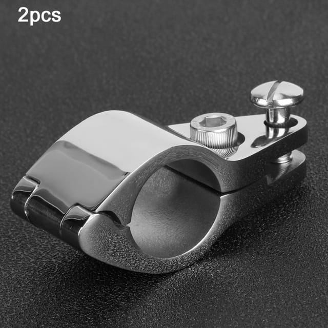 Set Mit 2 Verschiebbaren Bimini-klemmen, Stahlbefestigungen Für Schlauchboote Und Kommerzielle Yachten, 22 Mm