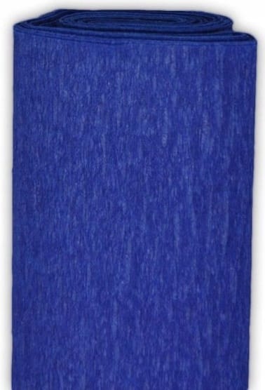 Dekoratives Seidenpapier Mit Geknittertem Blumenmuster, Marineblau, 50 X 200 Cm