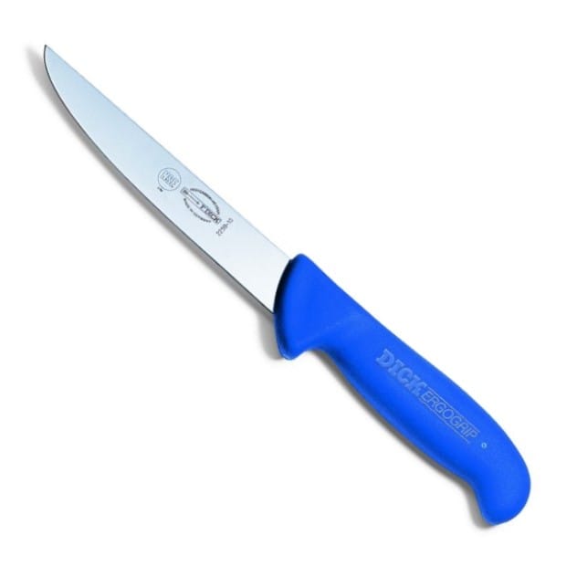 Ergogrip Gerades, Hartes Ausbeinmesser, 13 Cm, Blau