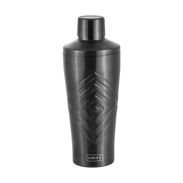 Shaker, 3-teilig, Edelstahl, 0,6 L, Durchmesser 8,5 X 22 Cm, Dunkelgrau, Bar / Lurch