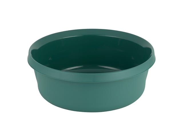 Matte Kunststoffschüssel 9l Dunkelgrün -jag