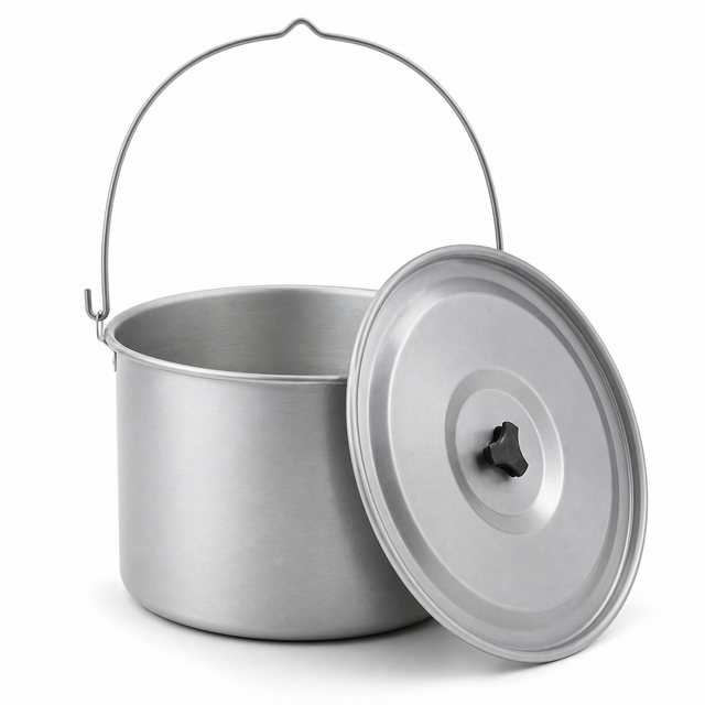 15 L Campingkochtopf Aus Aluminiumlegierung Für Outdoor-küche Und Picknick