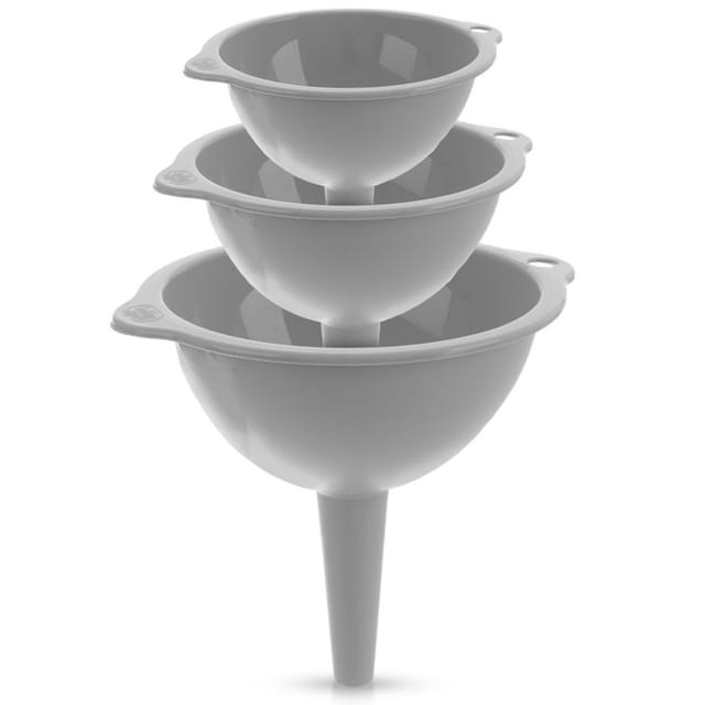 3x Küchentrichter Zum Befüllen Von Flaschen Und Ausgießern 10/12/14 Cm
