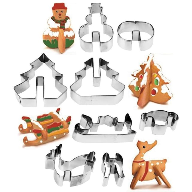 8x Weihnachtsplätzchenausstecher Lebkuchenausstecher