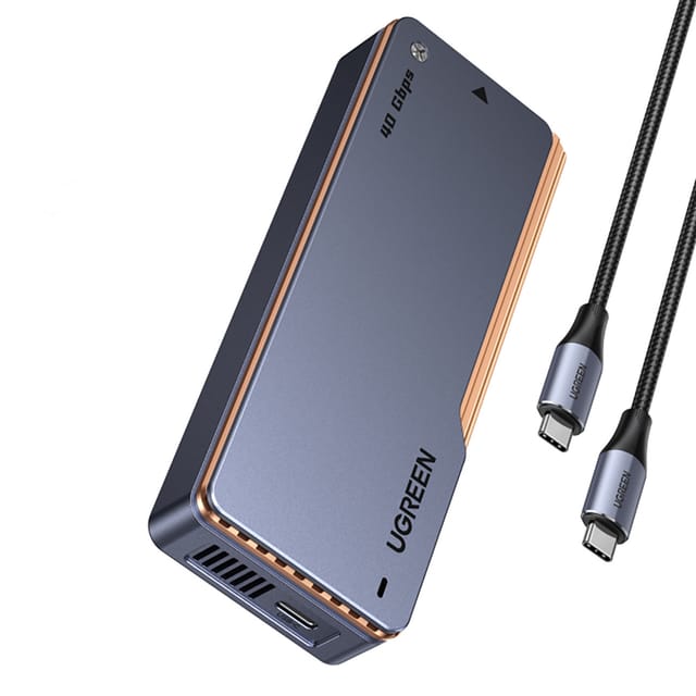 M.2 Nvme Ssd-gehäuse Mit Aktiver Kühlung, Usb 4.0 (40 Gbit/s) – Grau