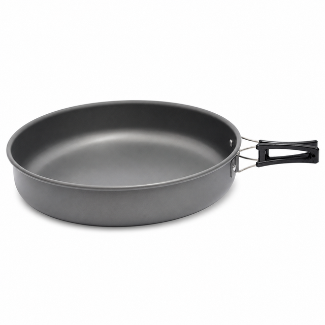 Tragbare Flache Antihaftpfanne Für Camping Und Picknick, Ideal Für 2 Bis 3 Personen
