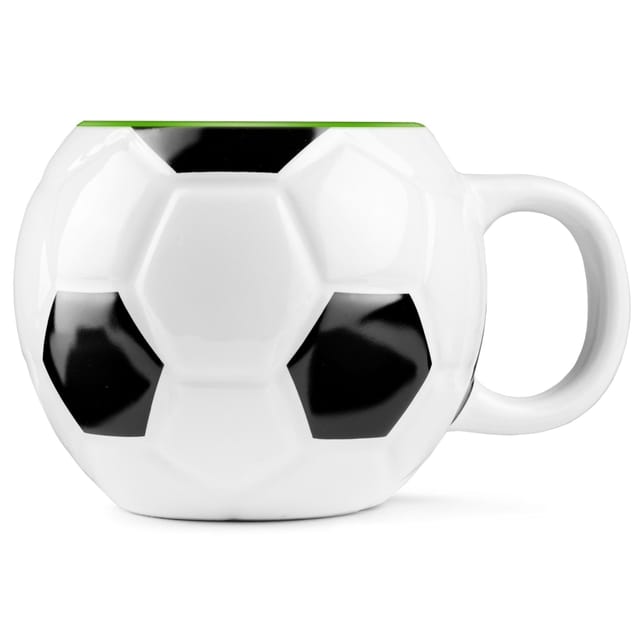 Fußballspieler-tasse (keramik) – Innen Grün