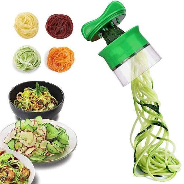 Spiralschneider Für Gemüse – Bpa-freier Abs-kunststoff Und Edelstahl – Für Zucchini, Karotten Und Gurken – Kompakt Und Leicht
