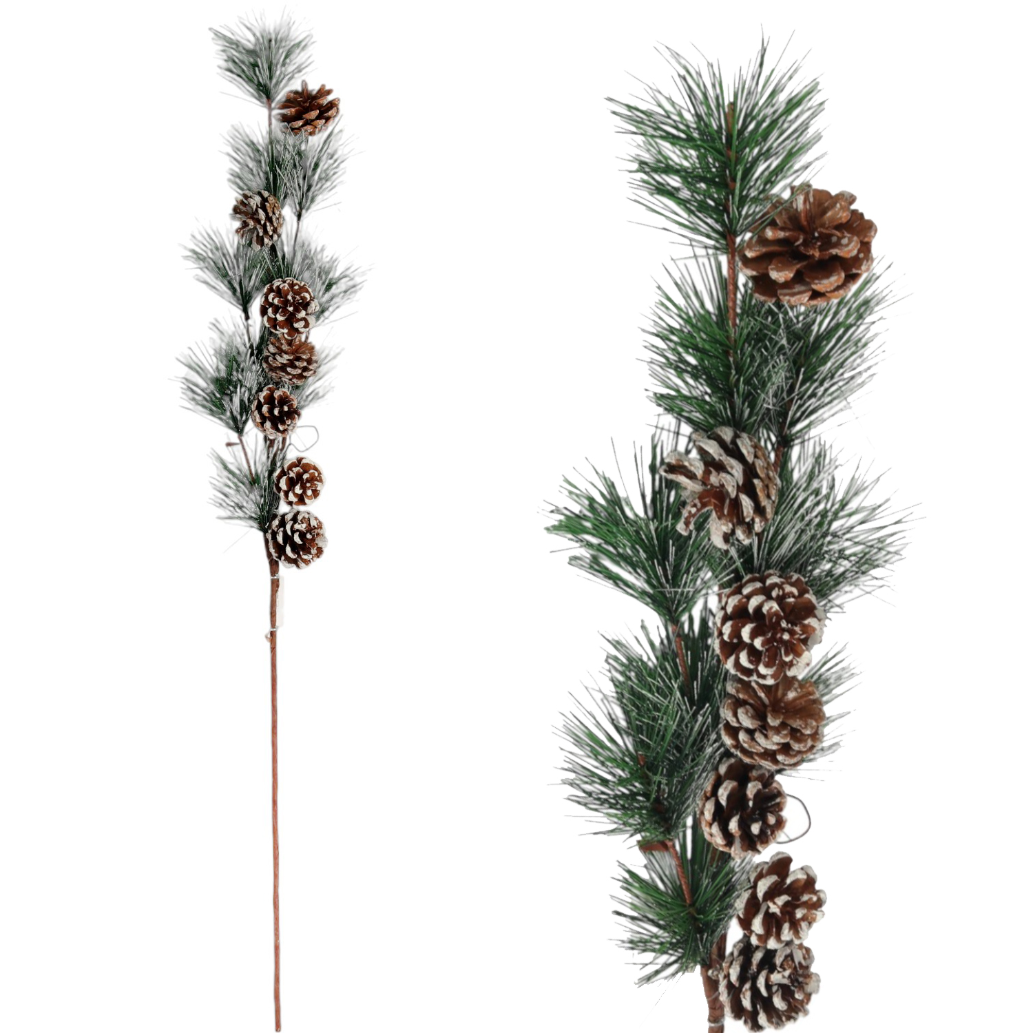 Dekorativer Zweig, Weihnachtsdekoration, Künstliche Zapfen, 72 Cm