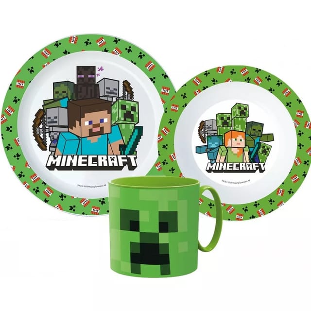 Minecraft Lebensmittel-set Teller Schüssel Becher Küche 256