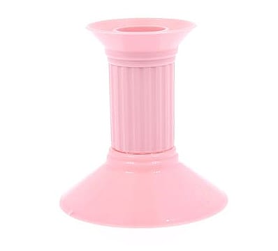 Kerzenhalter Aus Kunststoff, 10 Cm, 1 Stück, Hellrosa