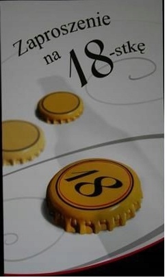 Einladung Zum 18. Geburtstag, 1 Stück.