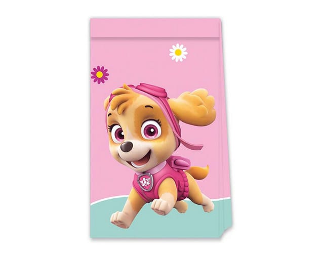Paw Patrol Skye Papiertüten Geschenke 4 Stück.