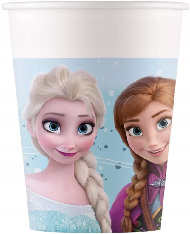 Frozen Elsa Anna Geburtstagsparty Pappbecher 200ml 8 Stück.