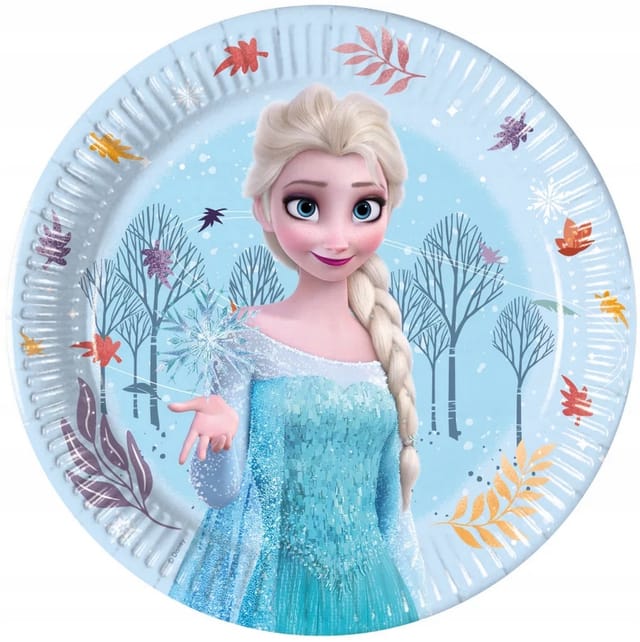 Frozen Pappteller Elsa Geburtstagsparty 23cm 8 Stück.