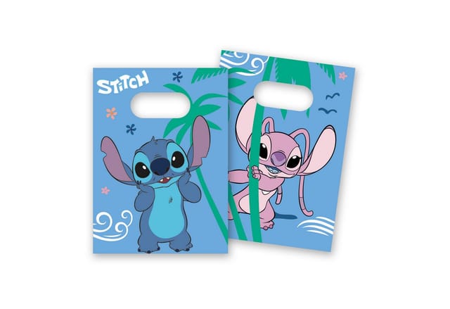Papiergeschenktüten Stitch & Angel Lilo Bajka Geburtstag 4 Stück.
