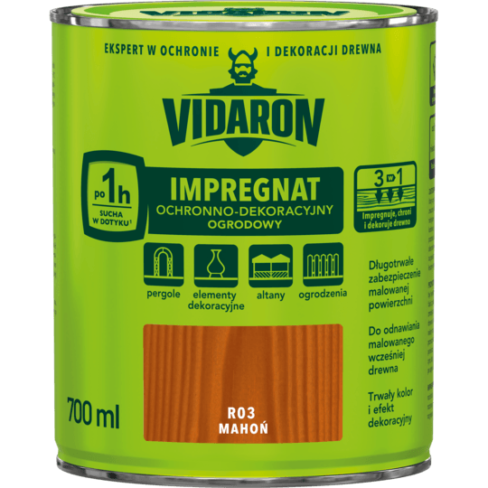 Vidaron Gartenimprägnierung Mahagoni R03 0,7 L