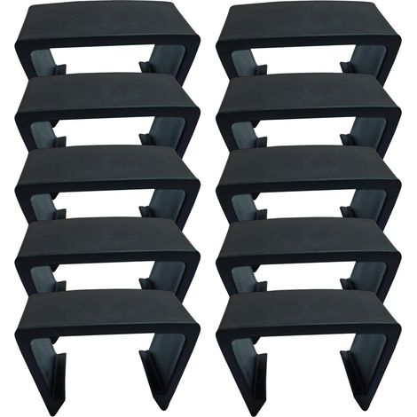 Sofaclips, Sofaverbinder, Außenstützen, Windfeste Clips, Modulare Befestigungselemente, Verstellbare Verschlüsse Für Korbmöbel, Rattan, Stoffmöbel, Terrasse, Balkon, Garten, Wohnzimmer
