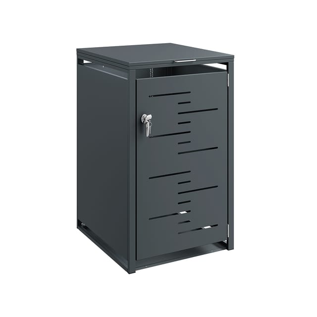 Sobuy Aufbewahrungskörbe In Dunkelgrau Metallschrank Mit Lüftungsschlitzen Werkzeugschrank Für Die Werkstatt 69×80×116 Cm Ogs63-dg