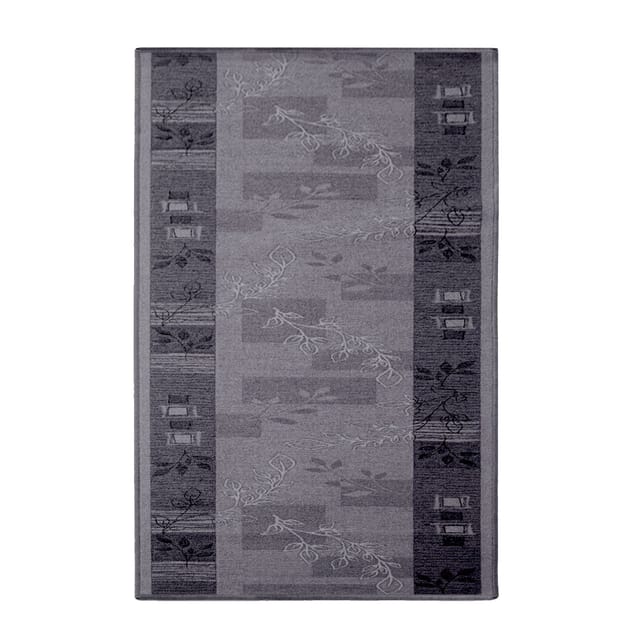 Teppichläufer Akzent Grau 80 X 150 Cm