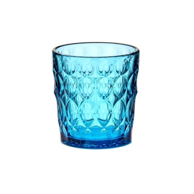Glasbecher Vanity In Azurblau, Ø 8,5 X 9,2 Cm, 328 Cc, Spülmaschinenfest