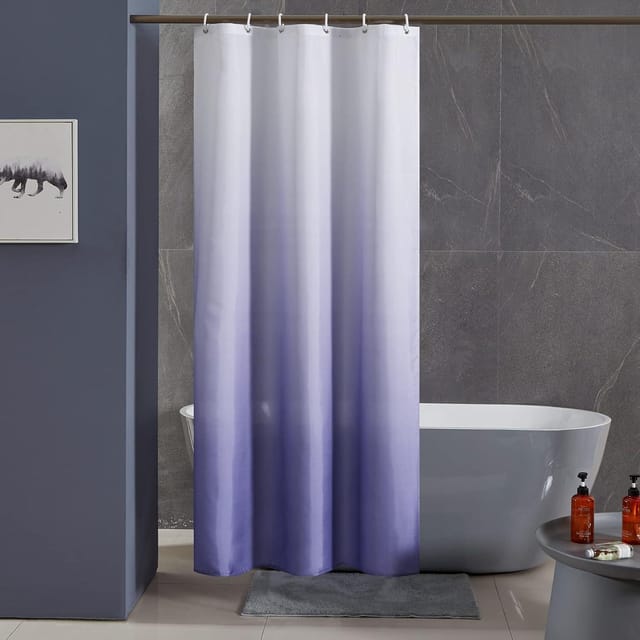 Schmaler Duschvorhang Badvorhang Textil Polyester Wasserdicht 100x200cm