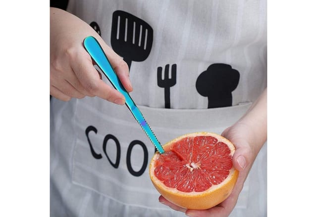 Grapefruitlöffel Regenbogen 5teilig Edelstahl Messer 2. Regenbogen