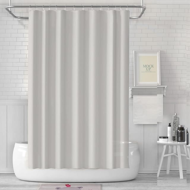 Duschvorhang 180x200 Anti-schimmel Peva Wasserdicht Beige H200 X B180 Cm