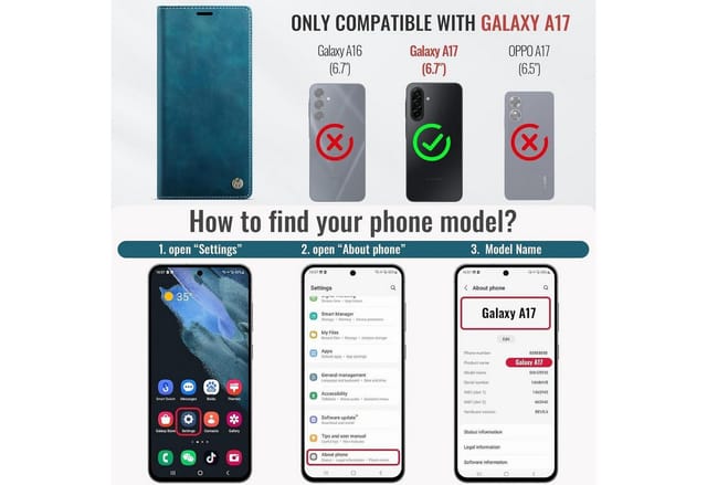 Handyhülle Galaxy A17 5g Für Galaxy A17 Luxury Blaugrün Mit Rfid