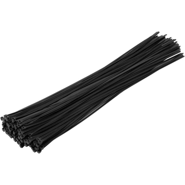 Kabelbinder 100 Stück Schwarz 450mm 4.8mm 22kg 450mm X 4.8mm Schwarz