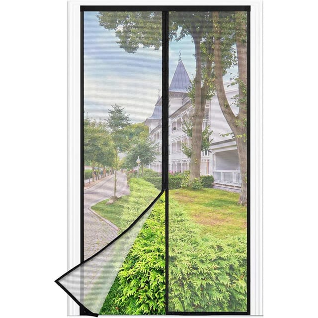 Neu Fliegengitter Balkontür Magnet 90210cm Schwarz