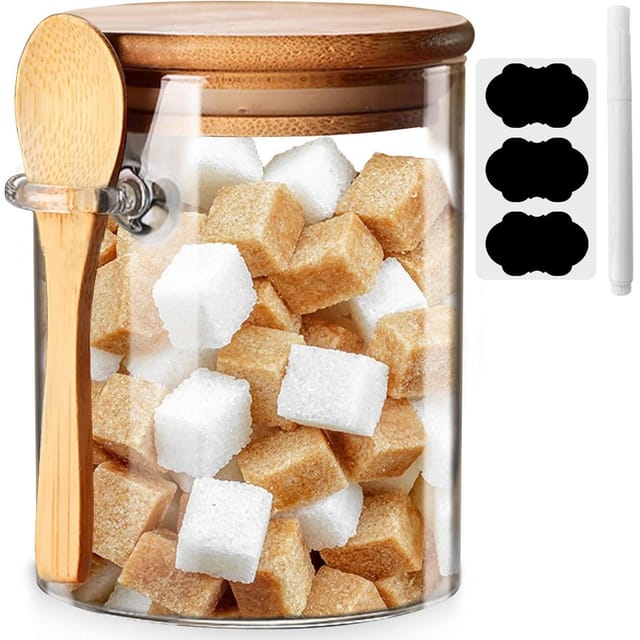 Glasbehälter Vorratsdosen Mit Deckel Luftdicht Und Löffel 930ml 4er Set