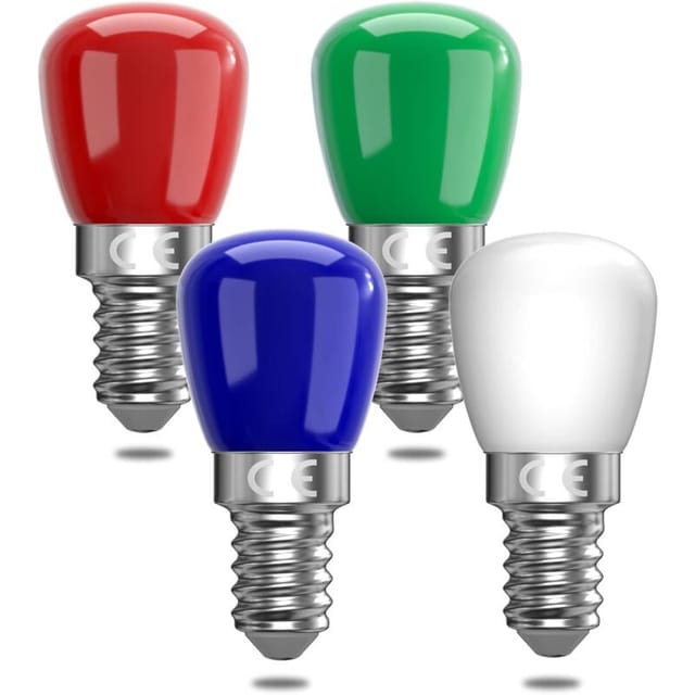 E14 Led-lampe, 3 W, Rot, Grün, Blau, Warmweiß, Geeignet Für 220–240 V Wechselstrom, Ideal Für Halloween, Weihnachten, Feste, Bars Und Partys