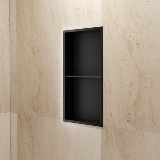 Wandnische Dusche Artic Schwarz
