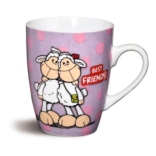 Becher Nici Best Friends Porzellan Ergonomisch Mikrowelle