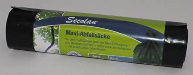 1x5 Secolan Maxi-abfallsäcke 240 L Grün/schwarz