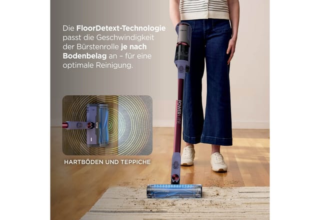 Kabelloser, Leichter Handstaubsauger Shark Powerlite Bu1621eu – Floordetect, Powerfins, 40 Min. Akkulaufzeit