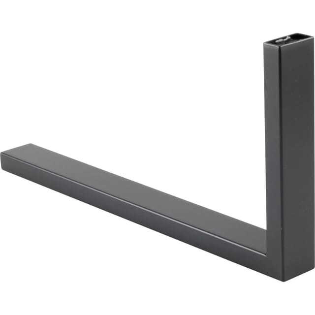 Cato Garderobenbügel Breite 300mm, Höhe 150mm Edelstahl Schwarz