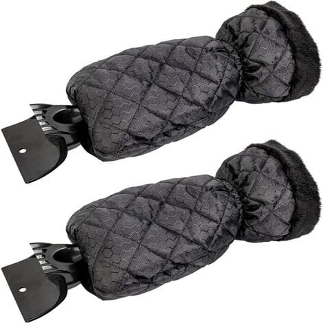Csparcv 2er-pack Auto-eiskratzer – Auto-scheibenkratzer-handschuh Für Fenster, Schneekratzer Mit Wasserdichter Beschichtung, Entfernt Eis Und Hält Die Hände Warm – 2 Stück