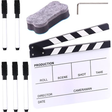 Set Bestehend Aus 8 Schwarzen Acryl-filmplakaten (25,4 X 30,5 Cm), 1 Magnetischem Tafelwischer, 1 M3-inbusschlüssel Und 5 Whiteboard-markern