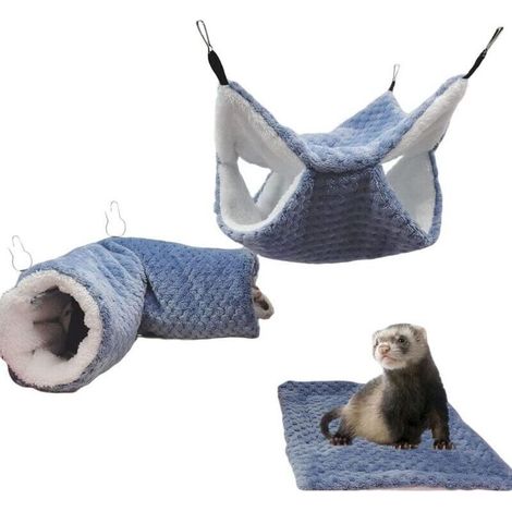 3er-pack Hängematte Für Ratten, Hängematte Für Meerschweinchen, Hängetunnel Und Warmes Bett, Käfigzubehör Für Frettchen, Hamster, Chinchillas, Gleithörnchen,