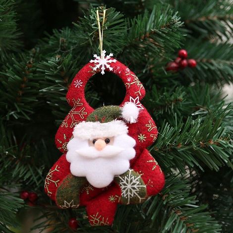 Weihnachtsbaumschmuckset Mit Anhänger Und Plüschpuppe