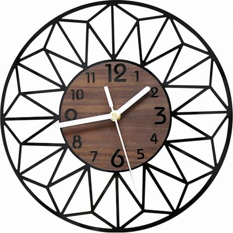 40 Cm Große Acryl-holz-wanduhr, Geräuschlos, Kein Ticken, Für Wohnzimmer, Schlafzimmer, Küche, Büro, Große Moderne Vintage-klassische Holz-wanduhr