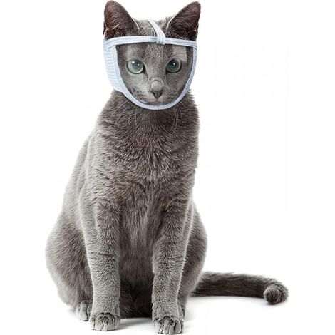 Katzenmaulkorb, Gesichtsschutz Für Katzen, Atmungsaktiver Kätzchenmaulkorb Für Fellpflege Und Baden