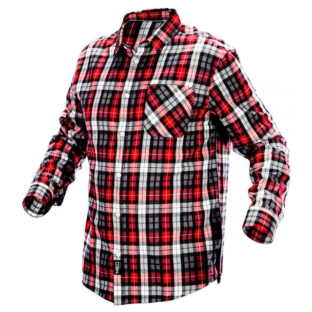 Flanellhemd Holzfällerhemd Mehrfarbig Rot/weiß M/50