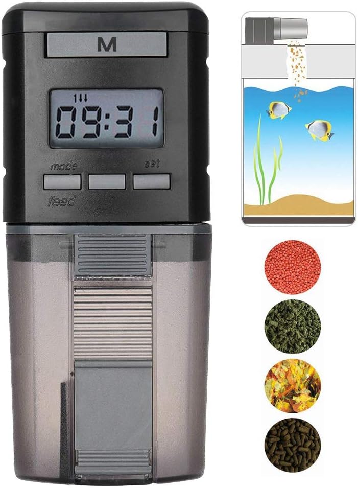 Automatischer Futterautomat Für Aquarienfische Mit Zeitschaltuhr, Aquarienfischfutter