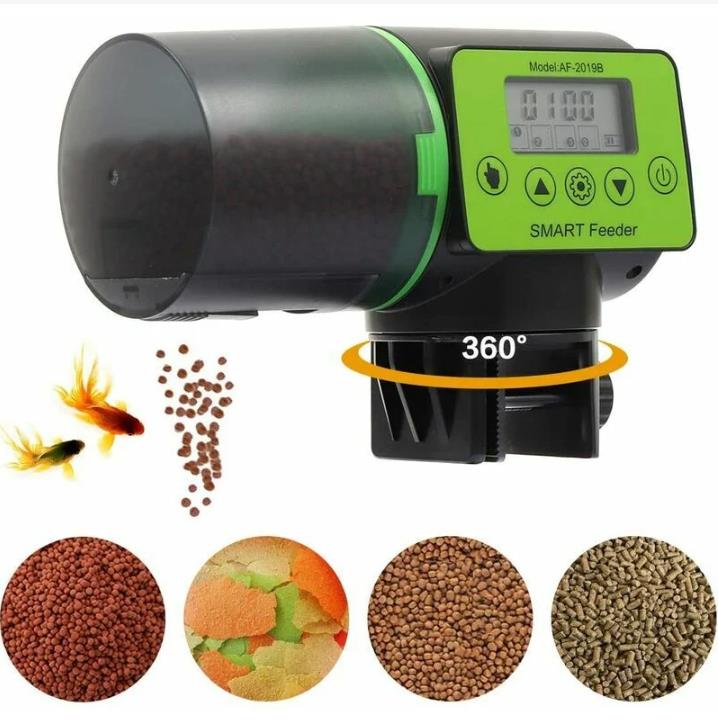Automatischer, Intelligenter Aquarienfischfutterautomat Mit Zeitschaltuhr, 200 Ml, Großes Fassungsvermögen, Ultraleise, Für Teiche Und Kleine Aquarien